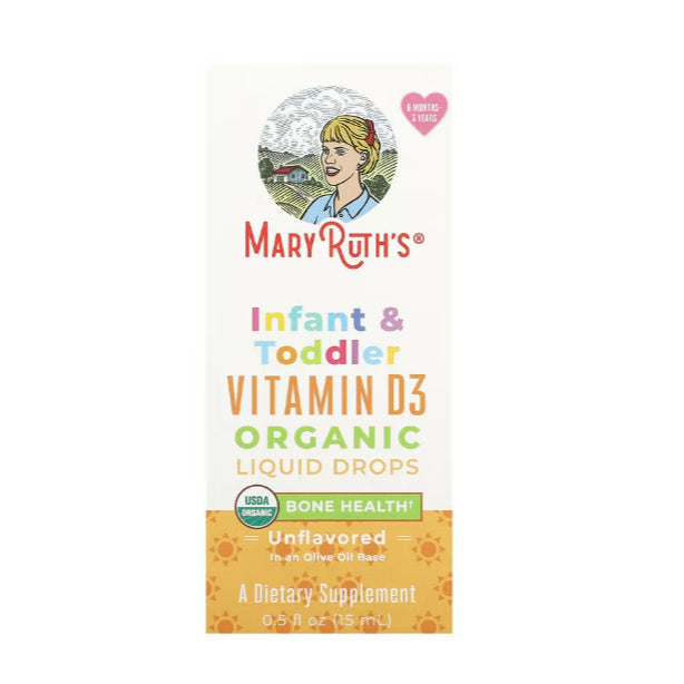 USAOnhand| MaryRuth Organics, Organic Toddler, Multivitamin Liquid Drops, Elderberry, Iron 1-3 Years