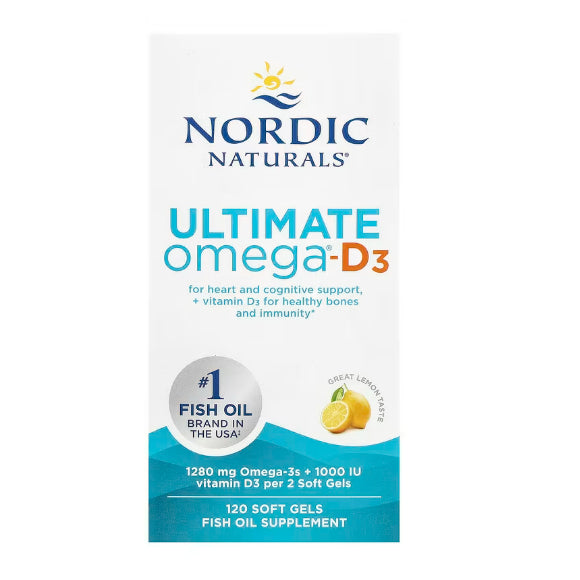 USA Onhand | Nordic Naturals Ultimate Omega-D3 + CoQ10 2X Mini with Vitamin D3 Xtra Teen Sport.