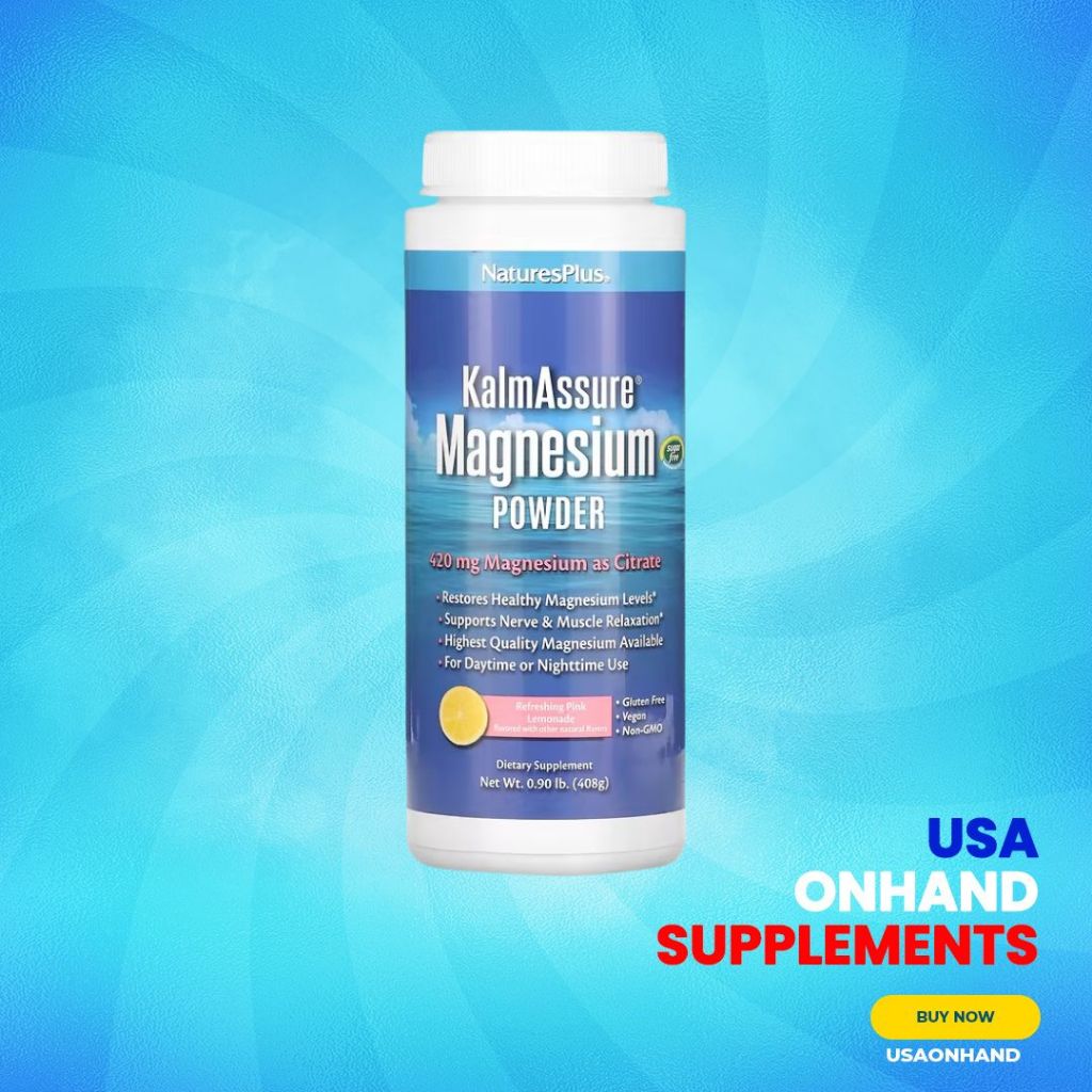 USA Onhand | Nature's Plus, Kalmassure Magnesium Powder ( Natural Stress Relief )