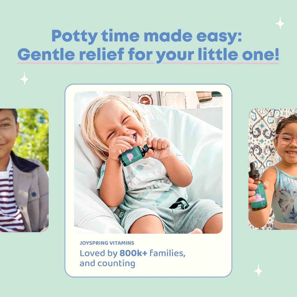 LowCostPh | JoySpring, Potty Wise, 1 fl oz (30 ml), Gas + Constipation Relief, Digestive Comfort