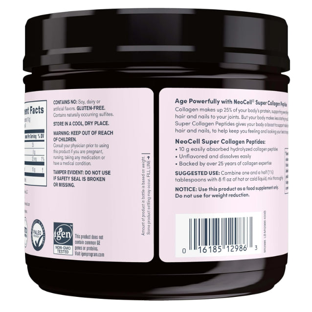 LowCost PH| NeoCell, Super Collagen Peptides Powder, Unflavored, 14.1 oz (400 g)