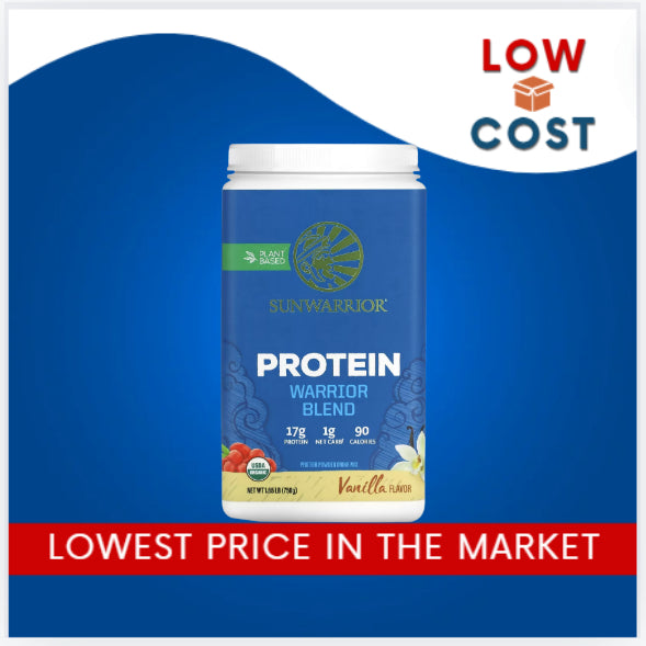 LowCost PH| Sunwarrior, Warrior Blend, Protein, Vanilla, 1.65 lb (750 g) & Collagen Building
