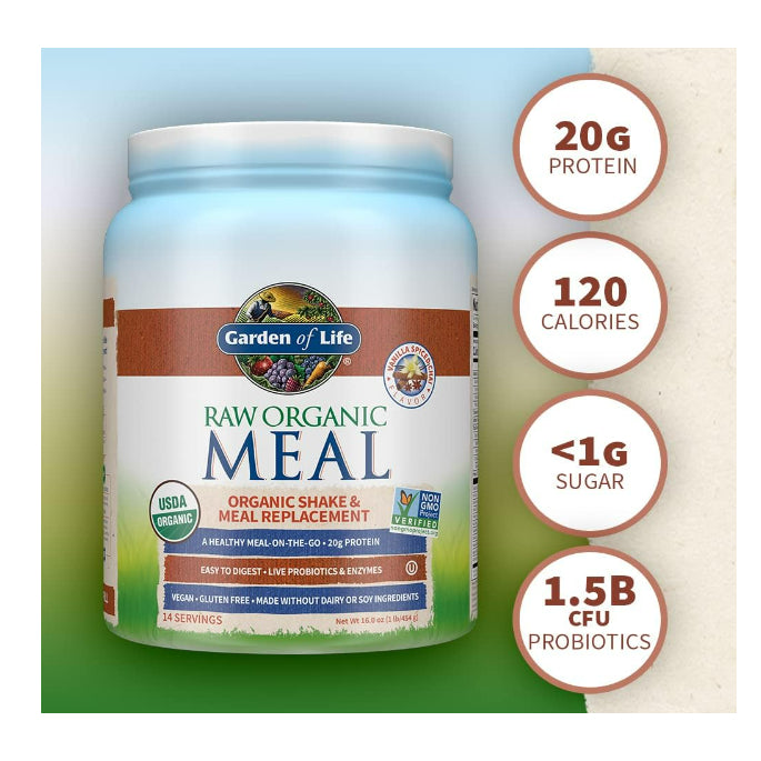 LowCost PH| Garden of Life, RAW Organic Meal, Shake & Meal Replacement, Vanilla Plant-Base Protein