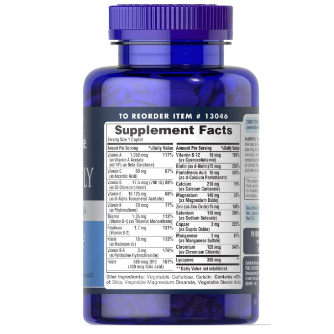 LowCostPH | Puritan's Pride One Daily Mens Multivitamin Caplets, 100 coated caplets