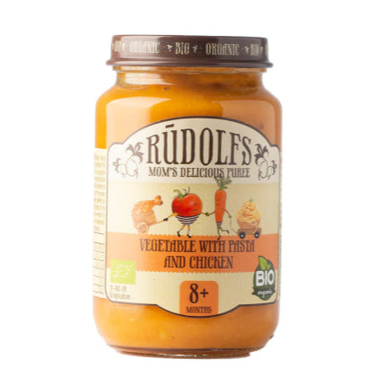 LittleSunshine | Rudolfs Organic Vegetable, Chicken, Apple, Beef Puree 6+ Months Stage 1, Stage 2 8+