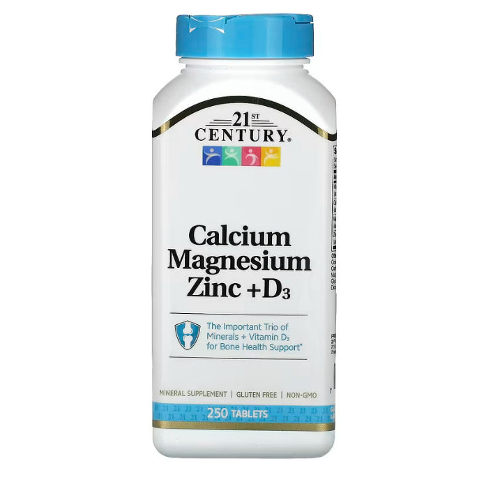 USA Onhand | 21st Century, Magnesium 250mg, calcium magnesium zinc d3 Dietary Supplements.