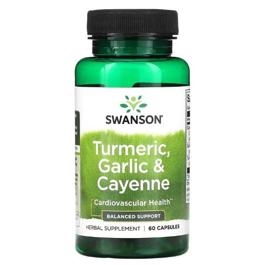 Swanson Ph | Swanson, Turmeric, Garlic, Fenugreek, Turmeric, Hawthorn, Super Cayenne, Herbal