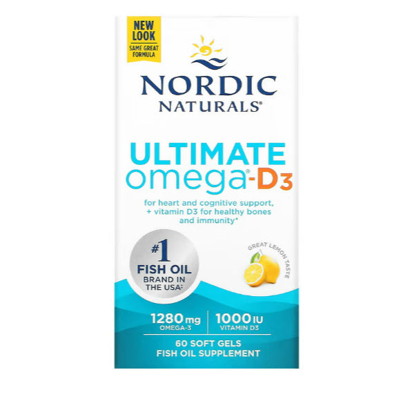 USA Onhand | Nordic Naturals Ultimate Omega-D3 + CoQ10 2X Mini with Vitamin D3 Xtra Teen Sport.