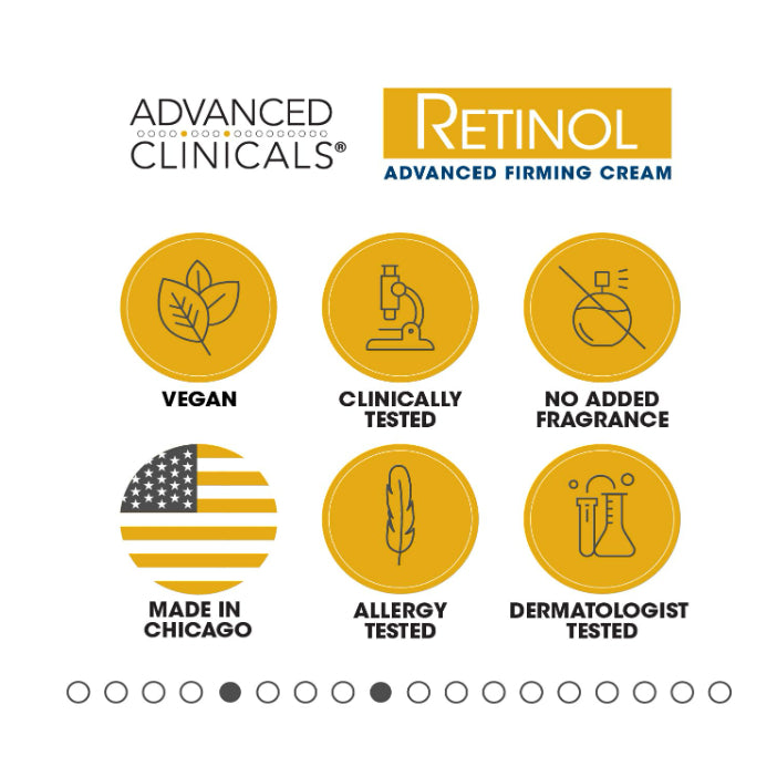 USA Onhand | Advanced Clinicals, Retinol, Advanced Firming Cream, 16 oz
