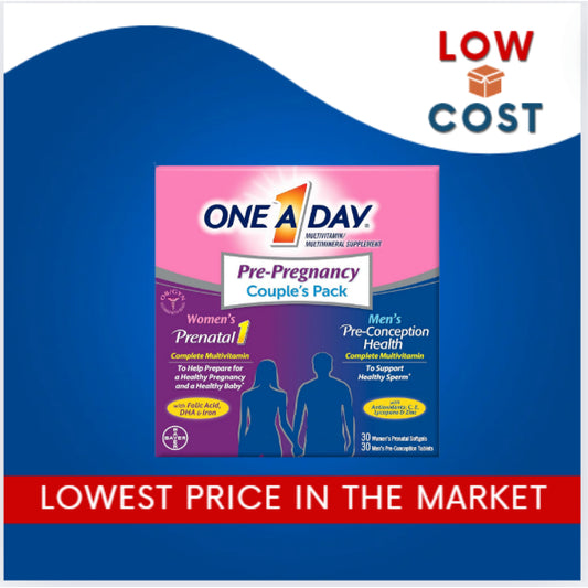 LowCost PH| One-A-Day, Pre-Pregnancy Couple's Pack, Women's & Women Prenatal Pre Conception Tablets