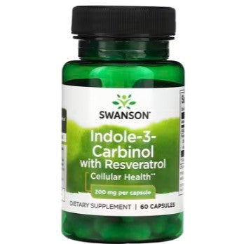 LowCost PH| Swanson, Indole-3-Carbinol with Resveratrol, 200 mg, 60 Capsules