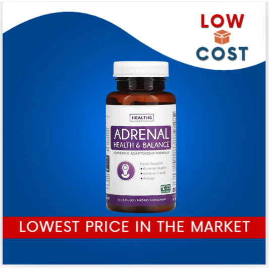 LowCost PH| Healths Harmony, Adrenal Health & Balance, 60 Capsules