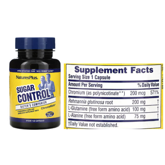 LowCost PH| NaturesPlus, Sugar Control, Ultra Sugar Control Ultimate Dieter's Companion Curbs Sugar