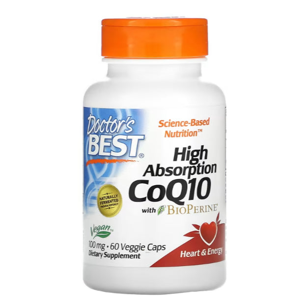 LowCostPH| Doctor's Best High Absorption CoQ10 with BioPerine, Gluten Free Naturally Fermented, Hear