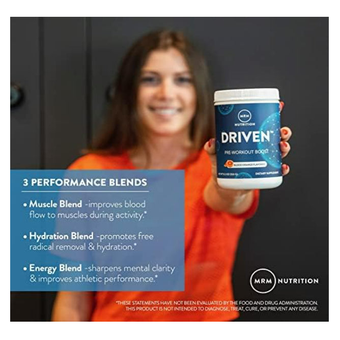 LowCost PH| MRM Nutrition, DRIVEN™, Pre-Workout Boost, Strawberry Kiwi, 12.3 oz (350 g)