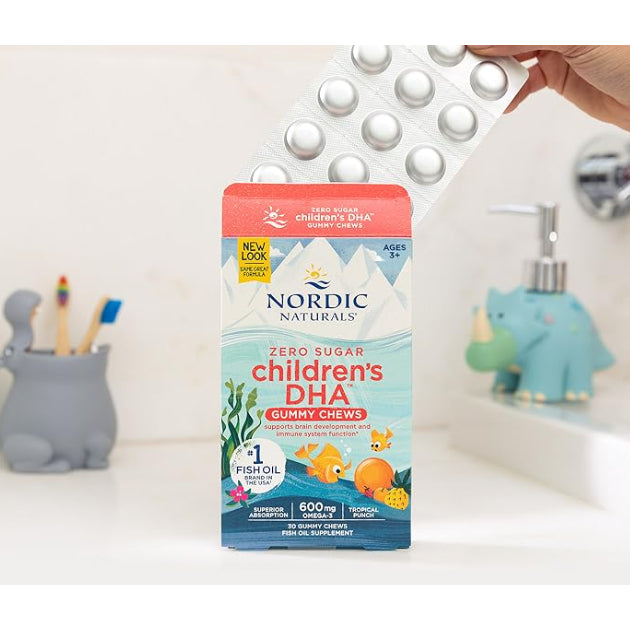 LittleSunshine | Nordic Naturals, Children's DHA, Ages 1-6, Strawberry, Vegetarian, Brain Support