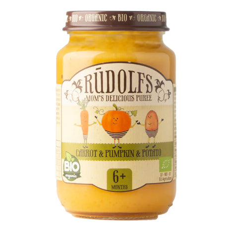 LittleSunshine | Rudolfs Organic Vegetable, Chicken, Apple, Beef Puree 6+ Months Stage 1, Stage 2 8+