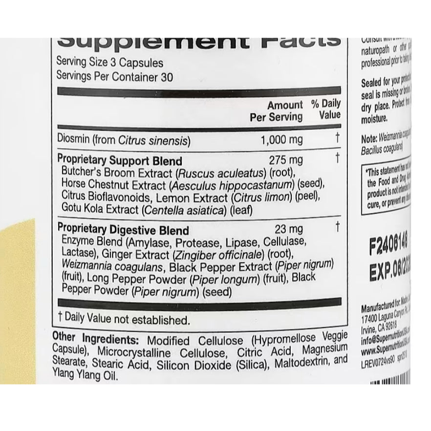 LowCostPH| Doctor's Best Vein Support with Diosvein & Menaq7, Circulation for Healthy Legs, Non-GMO,