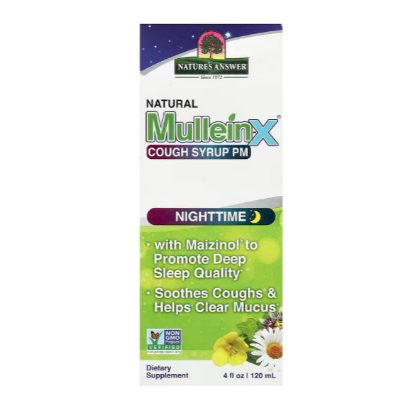 LowCostPH | Nature's Answer, Mullein Leaf, 500 mg, 90 Veg Cap | Fluid Extract, Alcohol-Free, 2,000mg