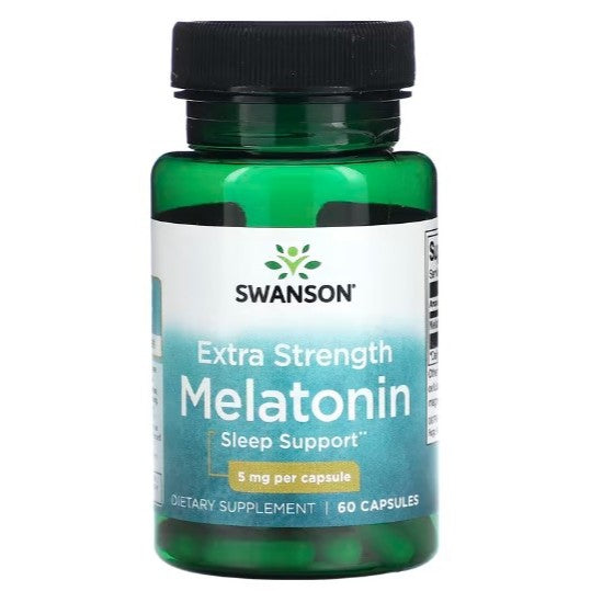 SwansonPh | Swanson, Triple Strength Melatonin, 10mg, 5mg, 5htp Encourages Healthy Sleep Pattern