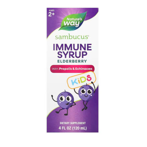 LowCostPh | Nature's Way, Sambucus for Kids, Standardized Elderberry, Immune Syrup, 120 | 240 ml