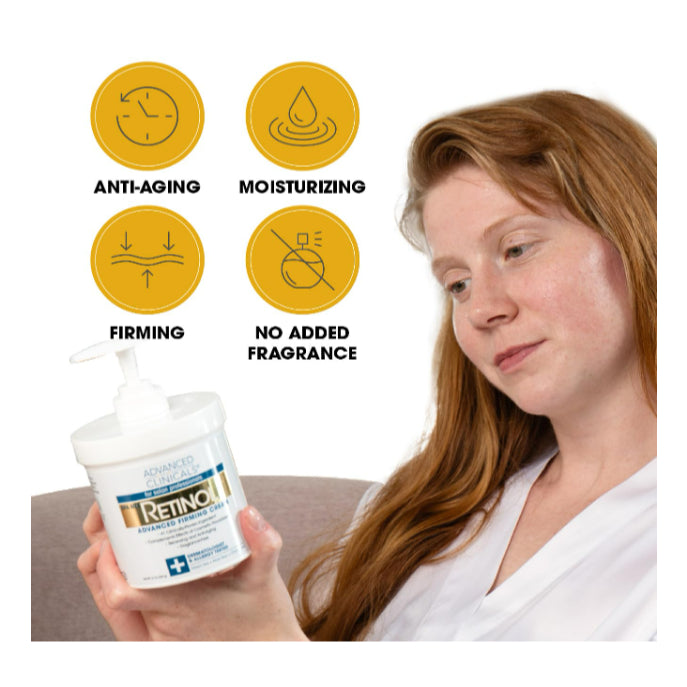 USA Onhand | Advanced Clinicals, Retinol, Advanced Firming Cream, 16 oz