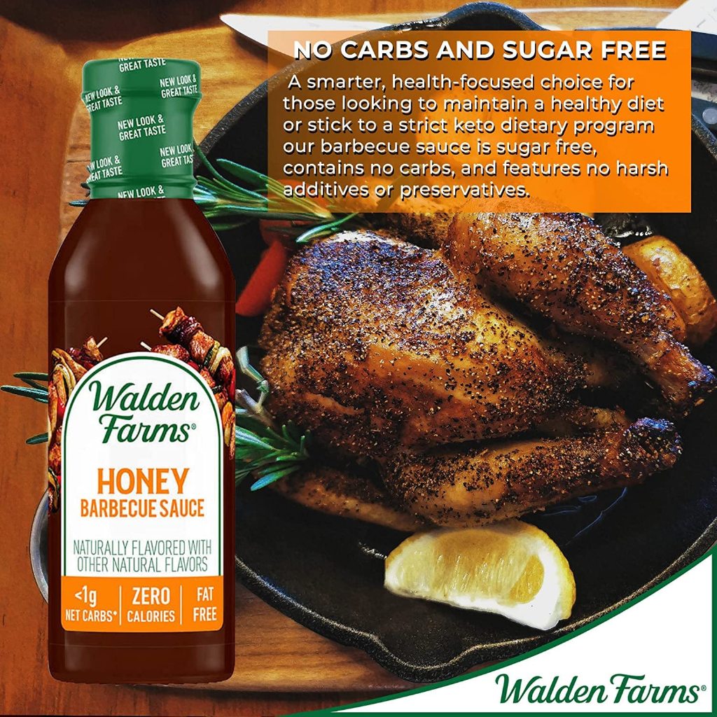 LowCostPh | Walden Farms, Honey Barbecue Sauce, 12 fl oz (355 ml), Keto Friendly, Zero Calories