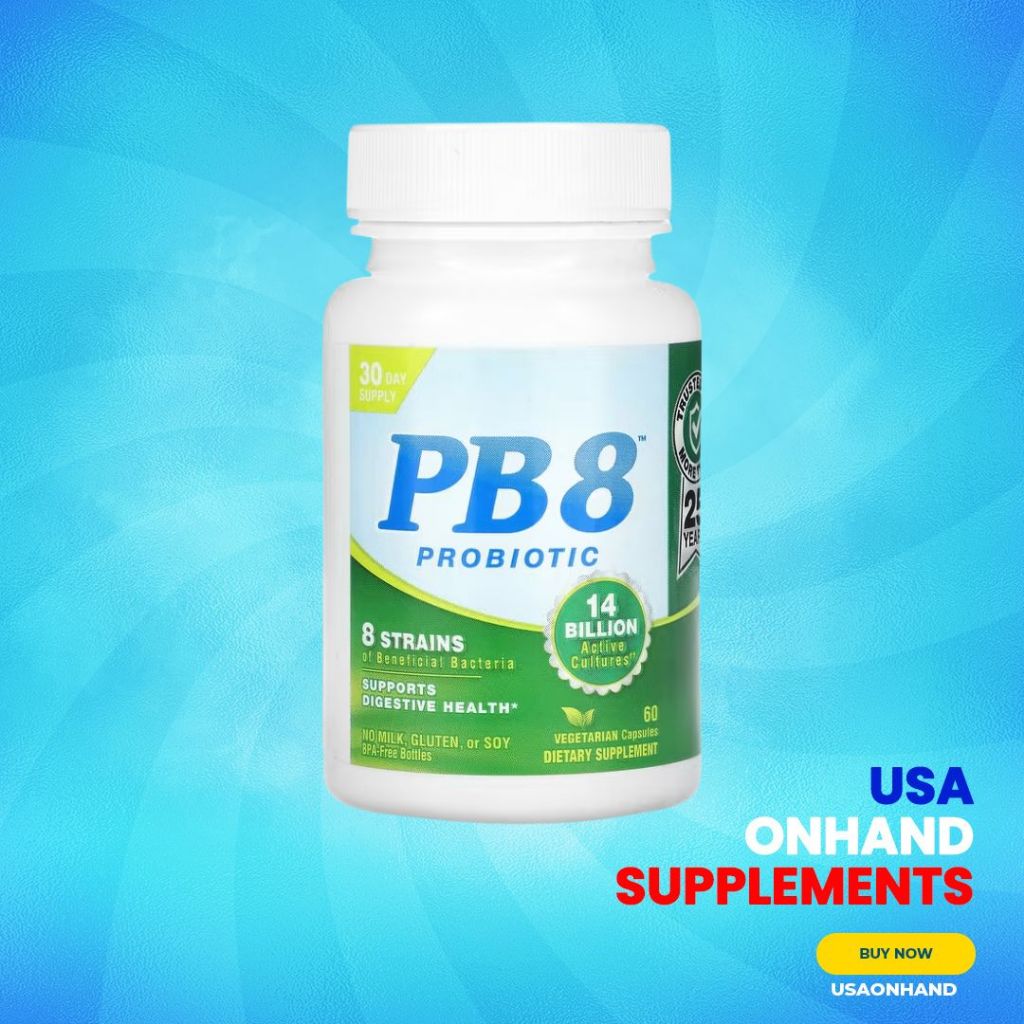 USA Onhand | Nutrition Now PB 8 Probiotic, 120 Capsules, 60Capsules Supports Digestive Health
