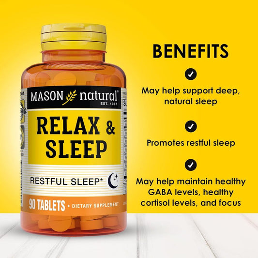 USA Onhand | Mason Natural Melatonin & Relax & Sleep ( Sleep Support )