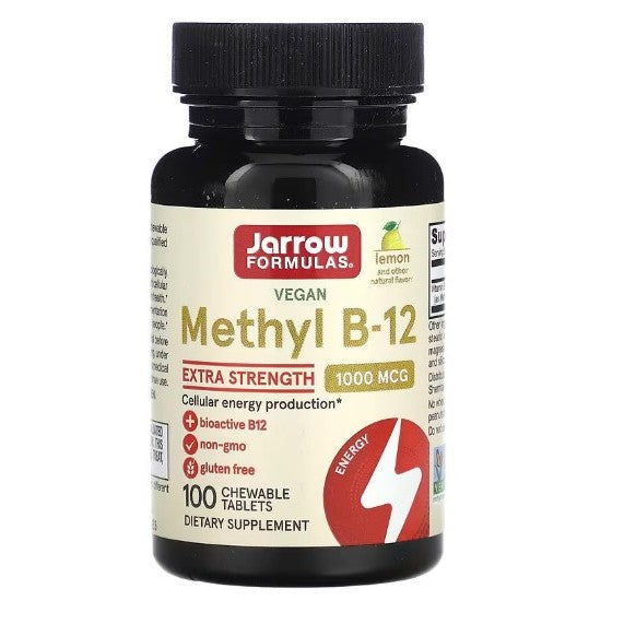 LowCostPh | Methyl B-12, Extra Strength, Lemon, 1,000 mcg, 100 Chewable Cellular Energy Production