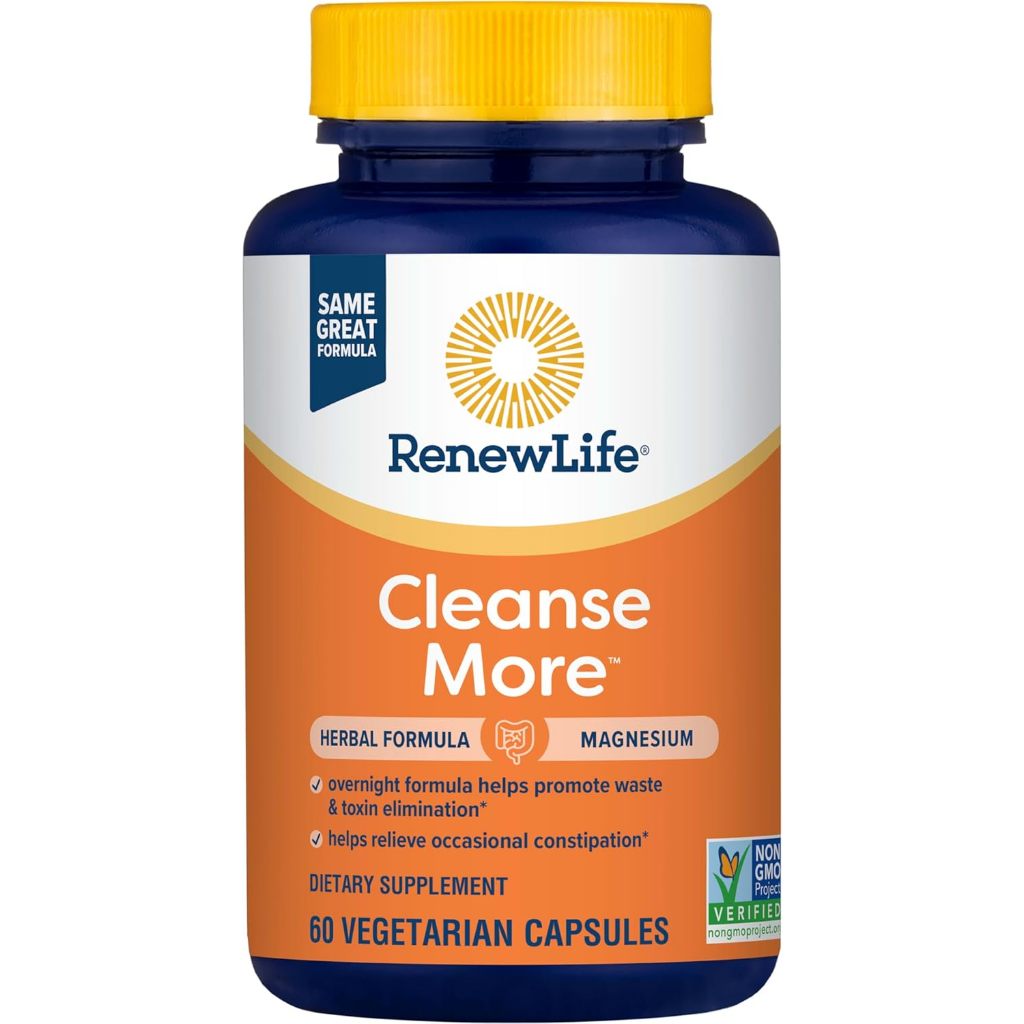 LowCostPh | Renew Life, Cleanse More™, 60 Vegetarian Capsules, Promote Waste & Toxin Elimination