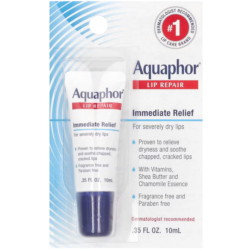 LowCost PH| Aquaphor, Lip Repair, Immediate Relief, Fragrance Free, 0.35 fl oz (10 ml)