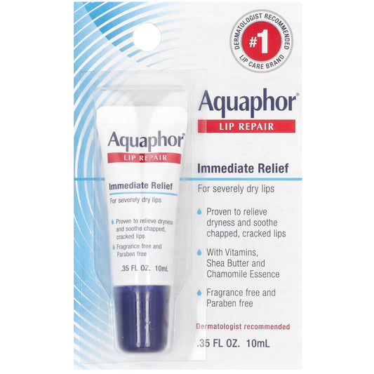 LowCostPH | Aquaphor, Lip Repair, Immediate Relief, Fragrance Free, 0.35 fl oz (10 ml)
