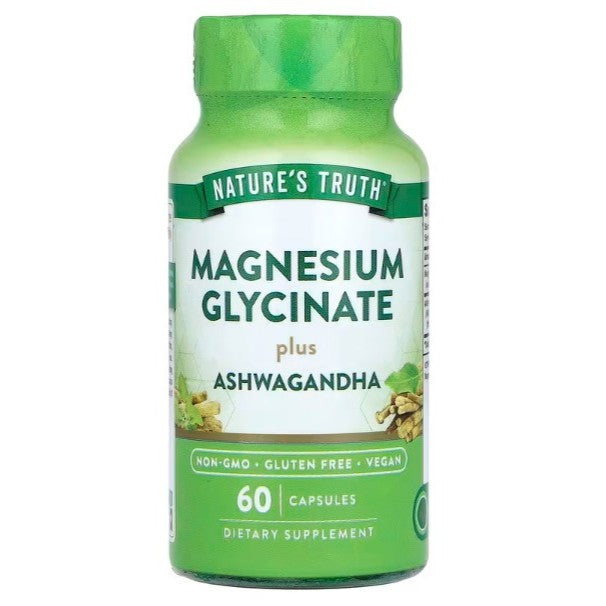 Nature'sTruthPH | Nature's Truth, Magnesium Glycinate, Supports Muscle Relaxation and Calmness