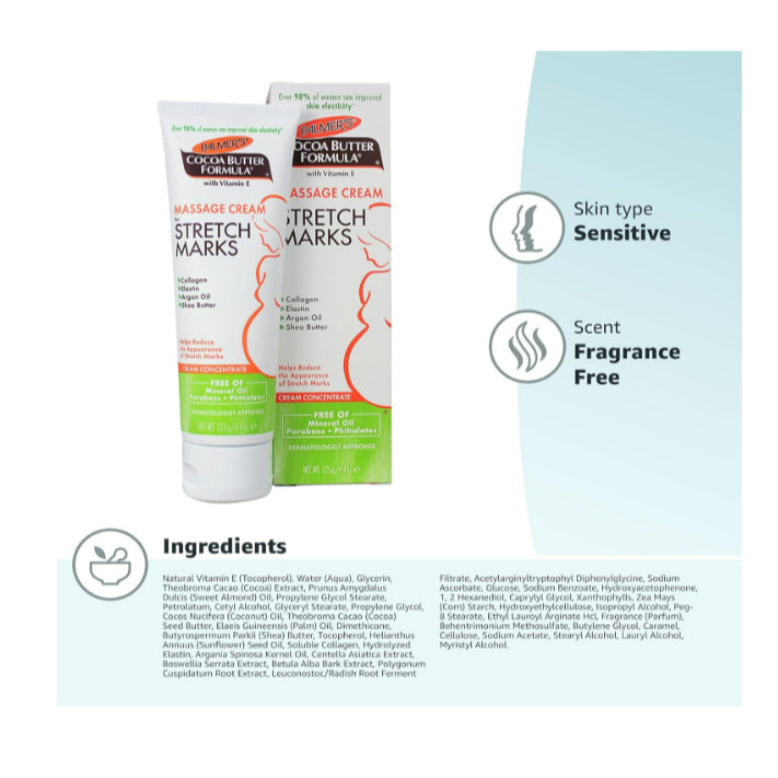 Lowcostph | Palmer's Cocoa Butter Formula Massage Cream 4 Stretch Marks and Pregnancy Skin Care125g5