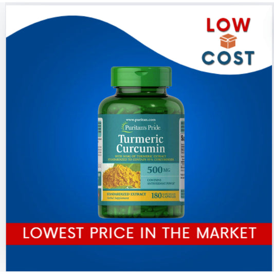 LowCost PH| Puritan's Pride Turmeric Curcumin 500 mg-180 Capsules