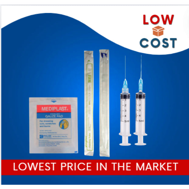 Mediplast Sterilized Gauze Pad 12 ply Woven Wound Dressing | Syringe & Feeding Tube | Toilet Cover