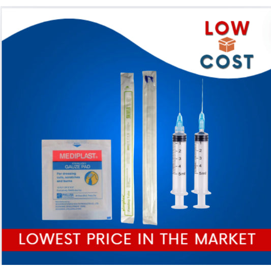 Mediplast Sterilized Gauze Pad 12 ply Woven Wound Dressing | Syringe & Feeding Tube | Toilet Cover