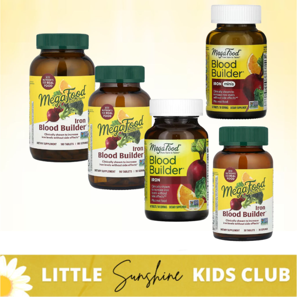 LittleSunshine | MegaFood, Iron Blood Builder, Tablets & Minis, With Nutrients Plus Real Food