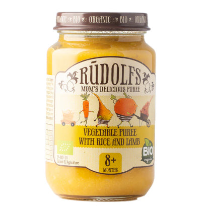 LittleSunshine | Rudolfs Organic Vegetable, Chicken, Apple, Beef Puree 6+ Months Stage 1, Stage 2 8+
