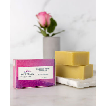 USA Onhand | Heritage Store, Colloidal Silver Clarifying Soap, 3.5 oz (100 g)