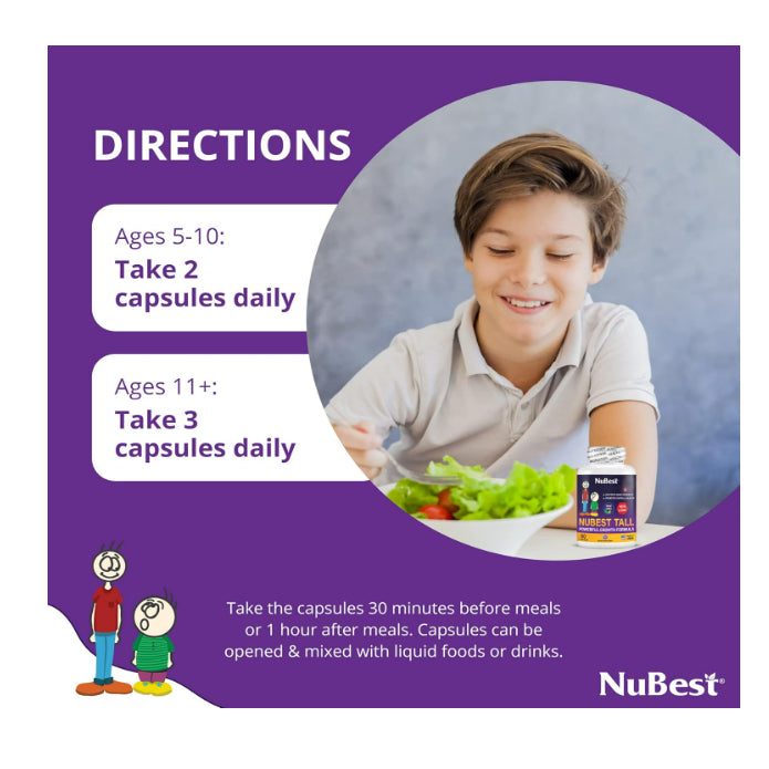 LowCost PH| NuBest Tall Support Bone Strength, Immunity Stronger Bone ,Calcium, Collagen Kid Ages 5+