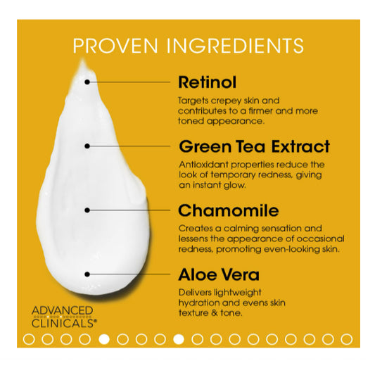 USA Onhand | Advanced Clinicals, Retinol, Advanced Firming Cream, 16 oz