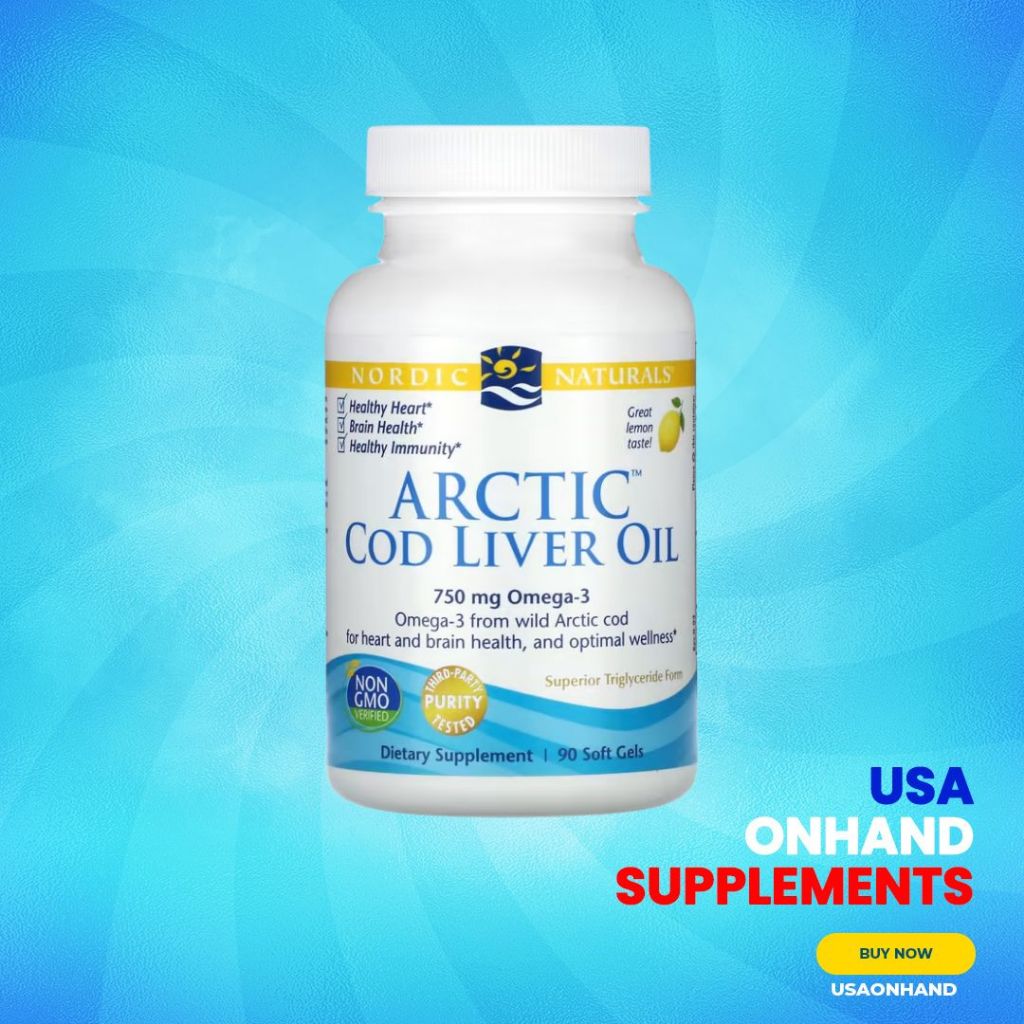 USA Onhand | Nordic Naturals, Arctic Cod Liver Oil, Lemon ( Heart & Brain Health )