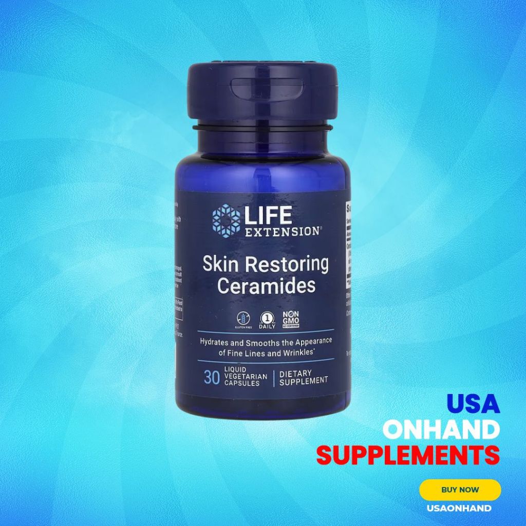 USA Onhand | Life Extension, Restoring Ceramides & Biotin ( Hair Skin & Nails )
