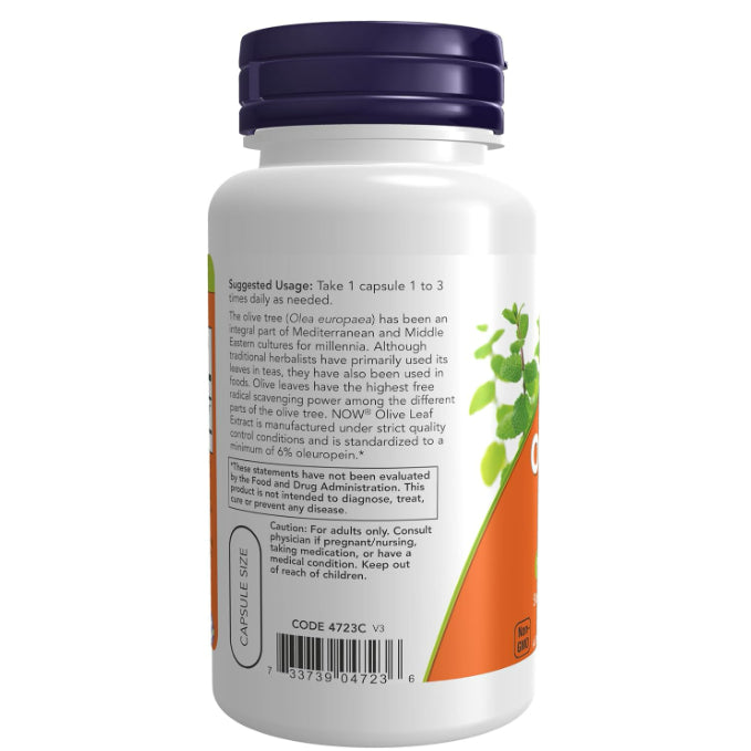 LowCost PH| NOW Foods, Olive Leaf Extract, 500 mg, 60 Veg Capsules