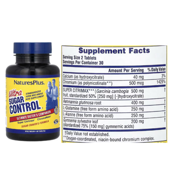 LowCost PH| NaturesPlus, Sugar Control, Ultra Sugar Control Ultimate Dieter's Companion Curbs Sugar