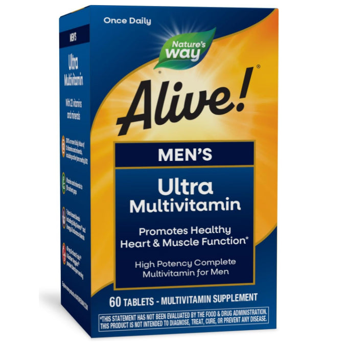 LowCost PH|ONHAND! Nature's Way Alive! Men & Women Multi, High Potency Formula, Promotes Health