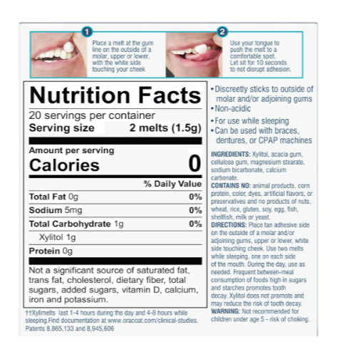 LowCost PH| OraCoat, XyliMelts® Dry Mouth, Slightly-Sweet, 40 Melts