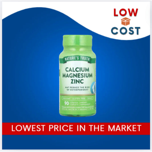 LowCostPH| Nature's Truth, Calcium Magnesium Zinc, 90 Coated Caplets